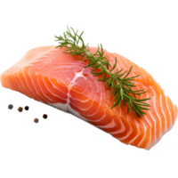 salmon steak isolated on transparent background png