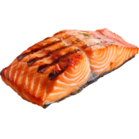 salmon steak isolated on transparent background png