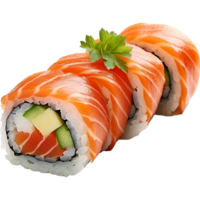 sushi roll isolated on transparent background png