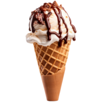 helado cono aislado en transparente antecedentes png