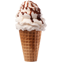 helado cono aislado en transparente antecedentes png