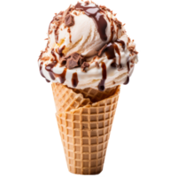 helado cono aislado en transparente antecedentes png