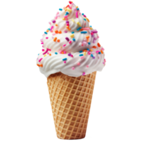 helado cono aislado en transparente antecedentes png