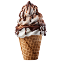 helado cono aislado en transparente antecedentes png