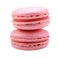 macaron cookies isolated with transparent background png