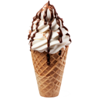 helado cono aislado en transparente antecedentes png