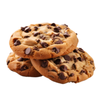 chocolate chip galletas con transparente antecedentes png