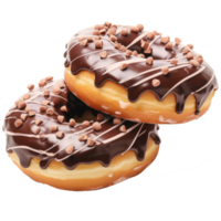 donut met hagelslag geïsoleerd Aan transparant achtergrond png