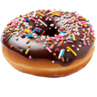 donut with sprinkles isolated on transparent background png