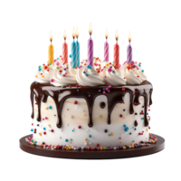 Geburtstag Kuchen isoliert auf transparent Hintergrund png