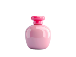 3d Soft Pink Perfume Bottle png