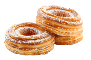 Stack of Powdered Sugar Cronut png