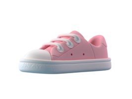 cute pink sneaker 3d element illustration png