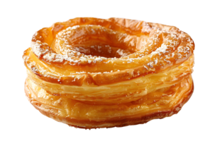 sugar powdered crispy cronut png