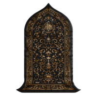 Middle Eastern Black Prayer Mat 3d Illustration png