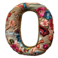 Embroidery Stitches Letter O Shape png