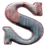 Stylish Letter S Embroidery Stitching png