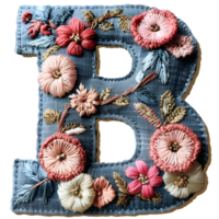 listig brev b broderi hantverk png