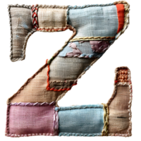 Creative Embroidery Stitches Letter Z Design png