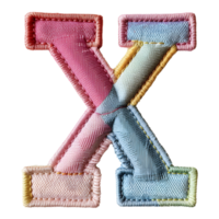 Letter X Stitching Art Creative Embroidery png