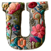 Artisan Letter U Embroidery Craft Creative Stitches png