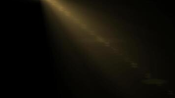 un' leggero splendente attraverso un' buio camera, ombra leggero effetti con luci e luccichio ombra video