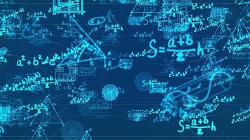 wissenschaftlich Forschung und Mathematik backgrond video