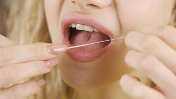 Dental care, prevent bad breath. video