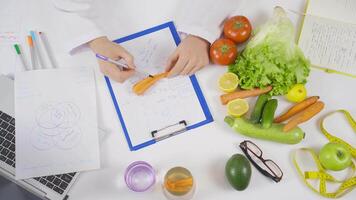 das gesund Seite von Möhren, Ernährungsberater. video