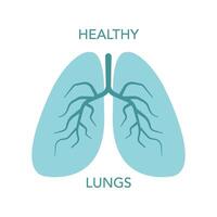 Lungs icon. Respiratory system vector