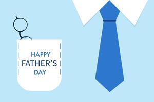 Happy father's day. Background. Shirt and tie vector