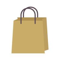 papel compras bolso icono vector