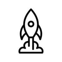 rocket icon. flying rocket vector