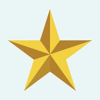 oro estrella ilustrador vector
