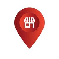 store location pin vector