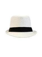 beach straw hat Isolated on a white background photo