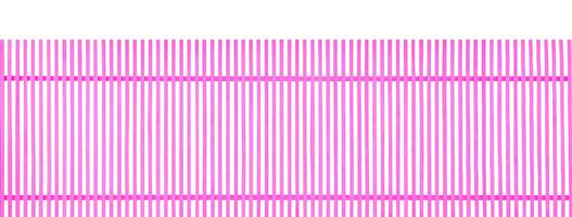 Pink vertical wooden fence on white background photo