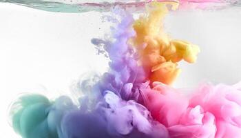 Colourful smoke background, art, magic explosion photo