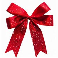 red ribbon bow photo