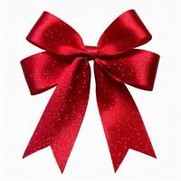 red ribbon bow photo