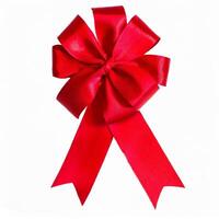 red ribbon bow photo