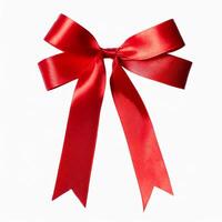 red ribbon bow photo