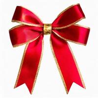 red ribbon bow photo