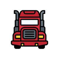 Truck illustration isolated on a white background. vector