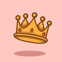 illustration Crown King. design Crown Queen. Crown King or Queen design illustration and icon for website, digital and print vector