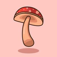 illustration Mushroom. design Mushroom plant. Mushroom Cartoon design illustration and icon for website, digital and print vector