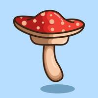 illustration Mushroom. design Mushroom plant. Mushroom Cartoon design illustration and icon for website, digital and print vector