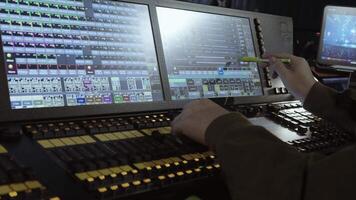 Lighting Control Desk at Live Event video