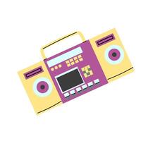 90s retro element stereo music or 80s, or y2k element, retro design vector