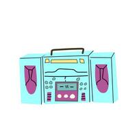 90s retro element stereo music or 80s, or y2k element, retro design vector